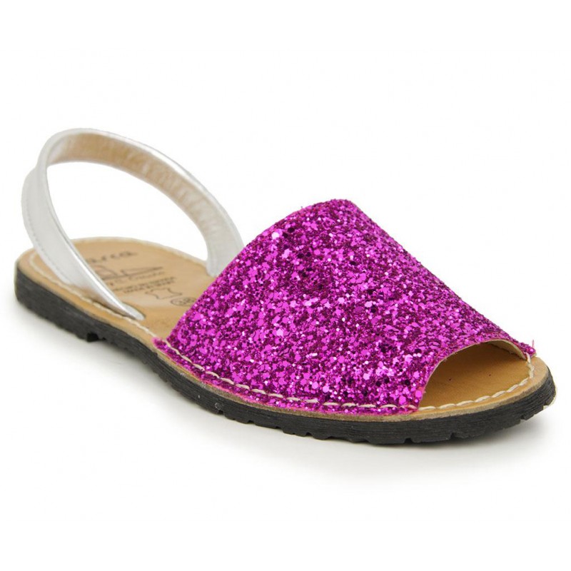 Menorquina Glitter Fuxia