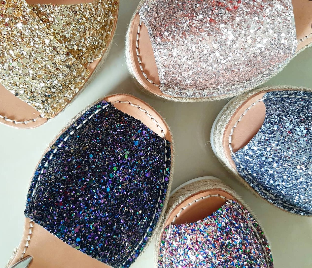 Varios abarcas Glitter